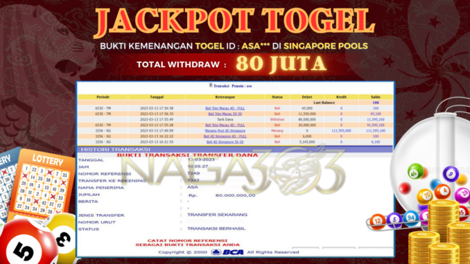 bukti JP naga303 bukti JP naga303
