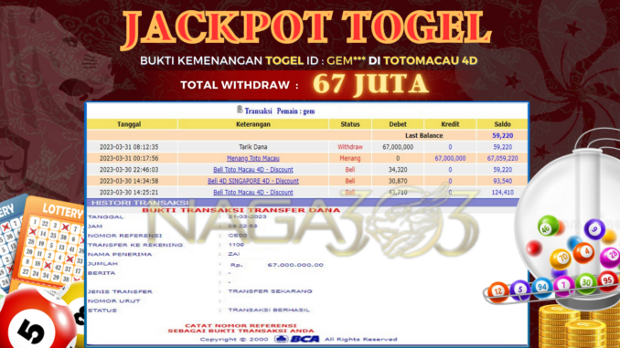 bukti jp naga303 #51 bukti jp naga303 #51