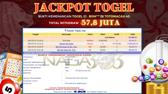 bukti jp naga303 #27 bukti jp naga303 #27