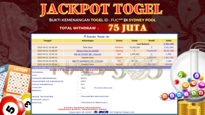 BUKTI JACKPOT NAGA303 #113 BUKTI JACKPOT NAGA303 #113