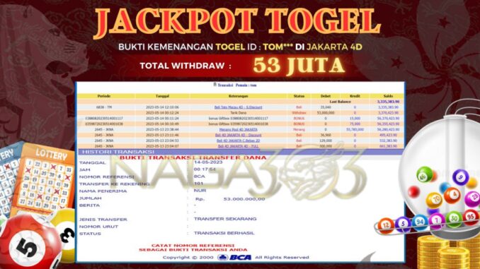 bukti jp naga303 #179 bukti jp naga303 #179