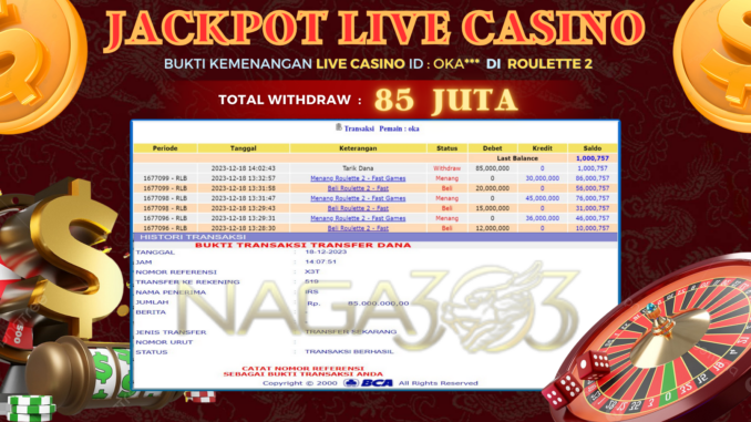 NG JP LIVE CASINO MALAM