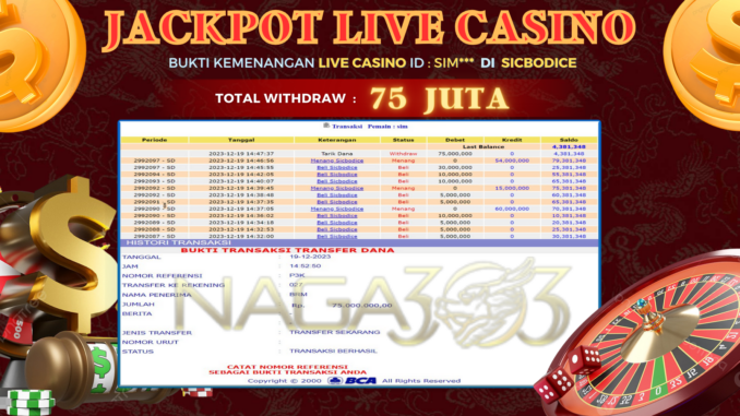 BUKTI JP NAGA303 #752