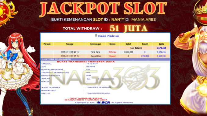 BUKTI JP NAGA303 #752 BUKTI JP NAGA303 #752